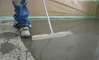 Uneven floor being professionally repaired in Stockton, CA